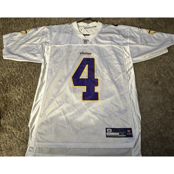 Reebok On Field Jersey Men's Medium Favre Vikings #4 Purple White NFL Football - Picture 1 of 4